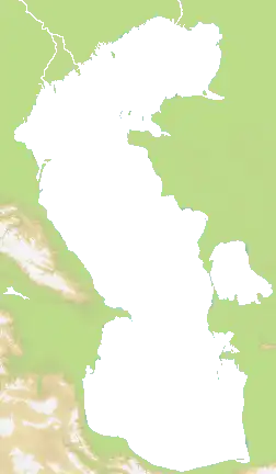 Caspian Sea map