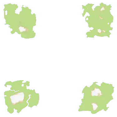 Four Islands map