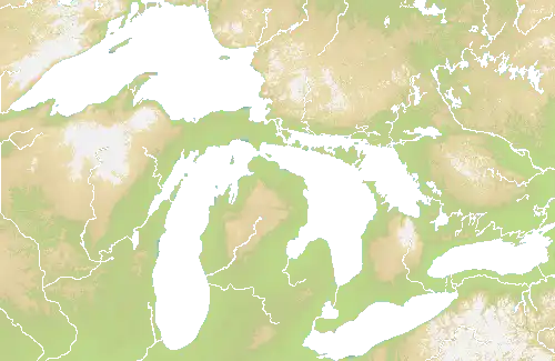 Great Lakes map