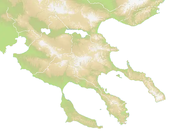 Halkidiki map