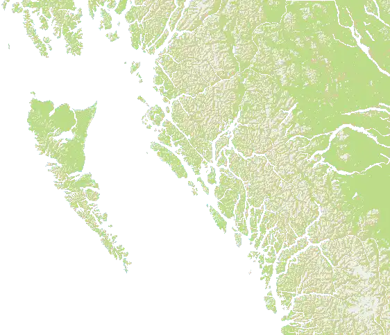 Hecate Strait map