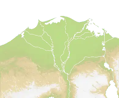 Nile Delta map