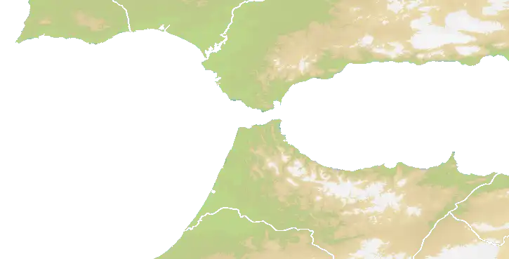 Strait of Gibraltar map